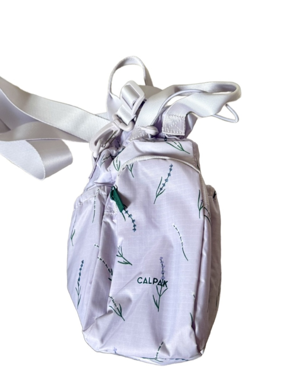 CALPAK Print Crossbody Water Bottle Bag, Lavender Bloom